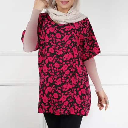 بلوز نخی مریم گلی 3059