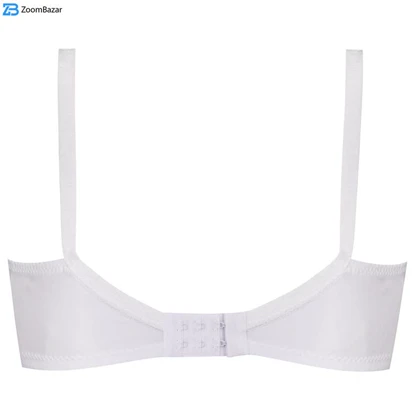 سوتین زنانه پانیذ مدل بدون فنر کد 66508-8 رنگ سفید