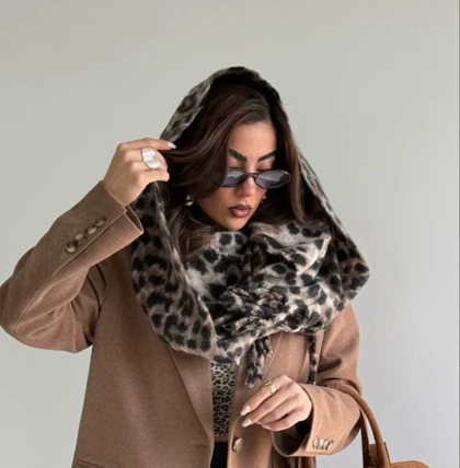 شال پلنگی موهر کوبایی کد 400