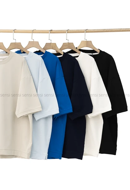 تیشرت مردانه یقه کش ساده کد20000076