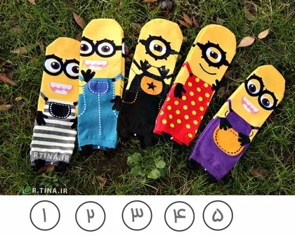جوراب فانتزی طرح کارتونی مینیون Minions
