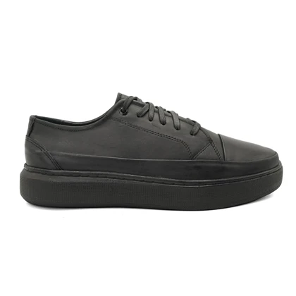کفش ونس چرم طبیعی مردانه استار مدل Flat shoes - 0150