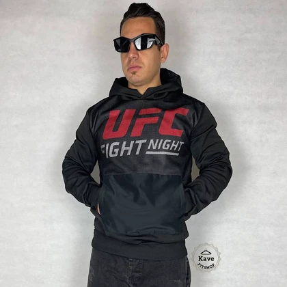 هودی مردانه اسپرت داخل کرکی مشکی یو اف سی UFC