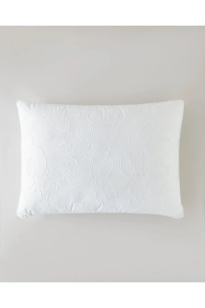 بالش English Home مدل Fleur 3D ژاکارد 50 × 70 سانتی‌متر - سفید