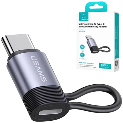 مبدل لایتنینگ به تایپ سی یوسامز مدل US-SJ677 توان 30 وات
