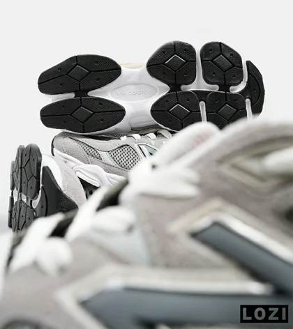 کفش کتانی مردانه و زنانه طوسی خاکستری NEW BALANCE 9060 مدل 5300