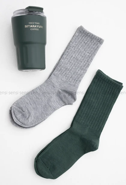 جوراب ساده رنگی ساق‌دار کد1004928