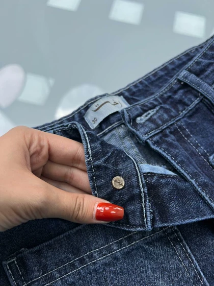 شلوار فلر بگ جین آبی هیوا