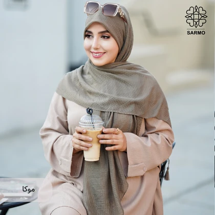 روسری نخ پلیسه شاین