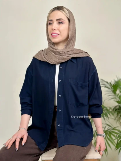شومیز زنانه سیلک اسلپ کارن