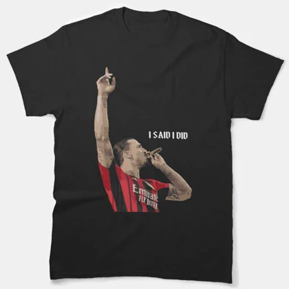 تیشرت لانگ ورزشی آ.ث میلان | تیشرت لانگ Ac milan طرح Zlatan Ibrahimović کد 146534