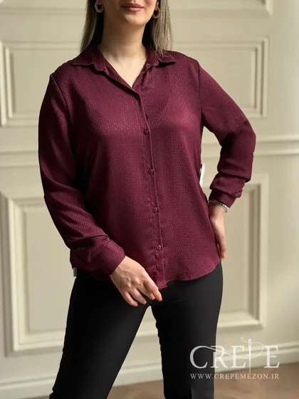 شومیز طرح زنجیری زری دار