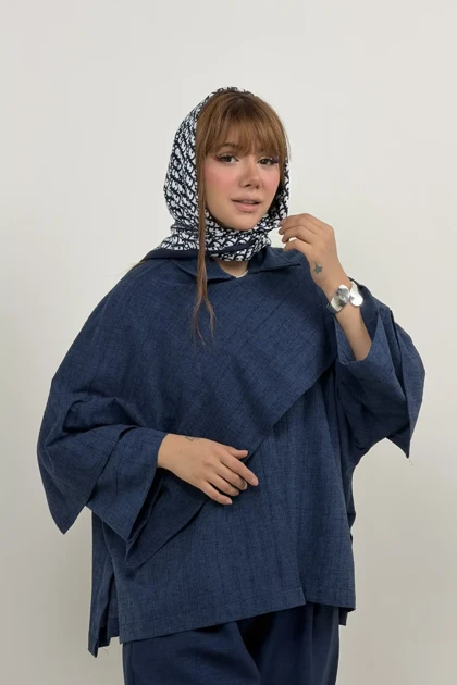 مانتو کت زنانه سافاری شالدار
