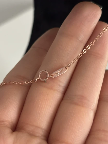 گردنبند نقره زنانه طرح کلاف نخ 995