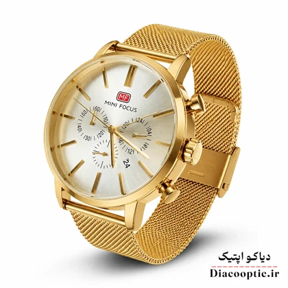 ساعت مچی مردانه اورجینال موتور ژاپن برند مینی فوکوس سه موتور مدل Mf0023G.05 بند حصیری