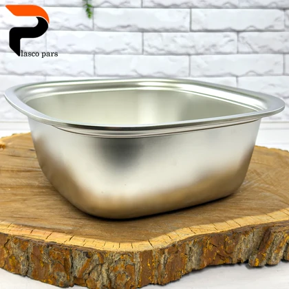 لگن مربع جدید استیل 30 سانت