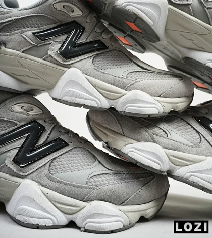 کفش کتانی مردانه طوسی روشن NEW BALANCE 9060