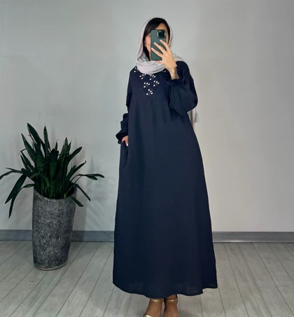 پیراهن مانتویی ساتین 1(ایراد دار)