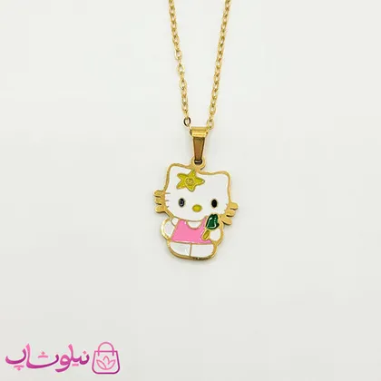 نیم ست بچگانه هلوکیتی مدل بستنی به دست
