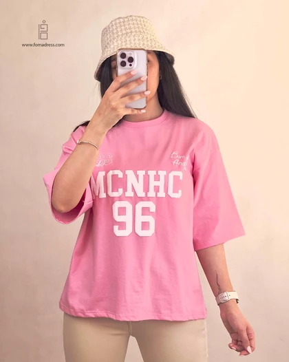 تیشرت باکسی طرح MCNHC