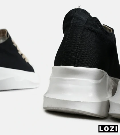 کفش کتانی مردانه مشکی سفید Rick Owens