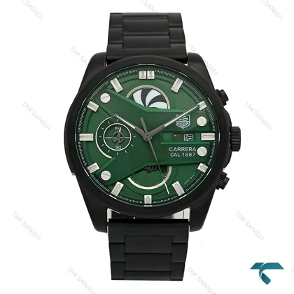 ساعت مردانه تگ هویر کررا CR7 مشکی صفحه سبز Tag-7490-G