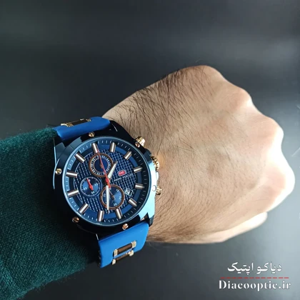 ساعت مچی مردانه اورجینال موتور ژاپن برند مینی فوکوس سه موتور مدل Mf0089G.04 بند رابر