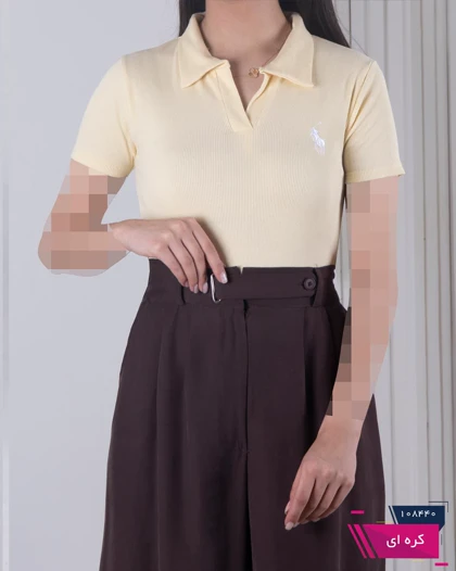 پلوشرت زنونه کبریتی گلدوزی ELSA/POLO