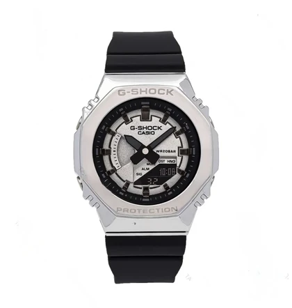 ساعت زنانه جی شاک GM-S2100 قاب استیل صفحه سیلور