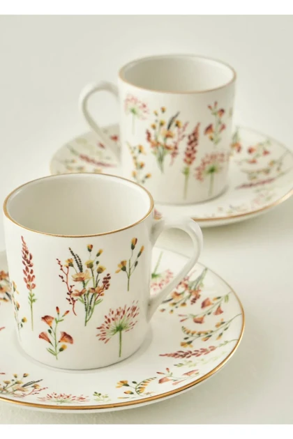 ست فنجان قهوه Bella Maison مدل Flores چینی - چندرنگ