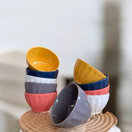 کاسه رنگی ده عددی سرامیکی دنی هوم / BA65