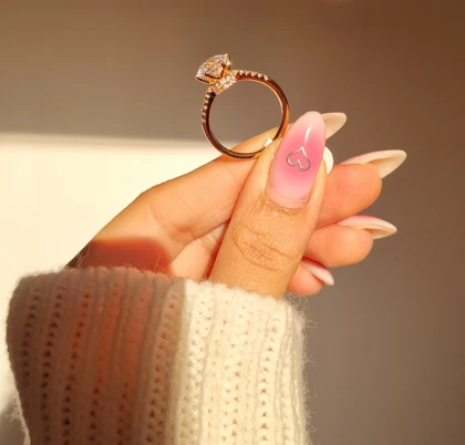 انگشتر تک نگین جواهری