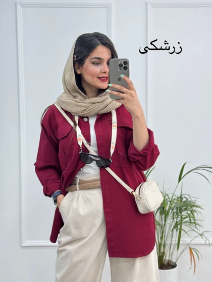 مانتو کتان ساتین