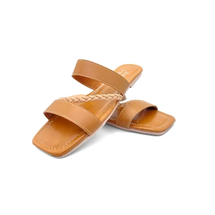کفش صندل زنانه مدل sandal - 0020_Cognac