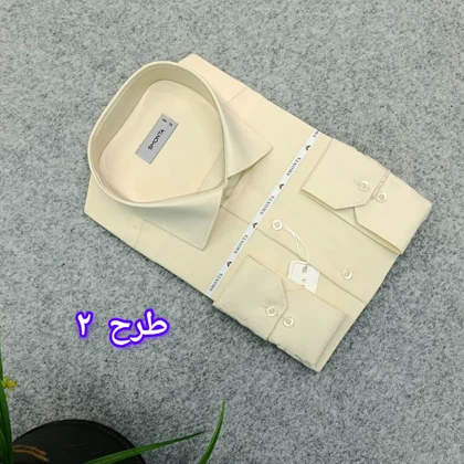 پیراهن ساده مردانه قواره کلاسیک تترون کارخونه یزد _ استین بلند