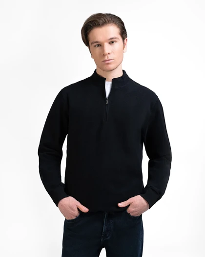 پلیور مردانه نیم زیپ کد M1102