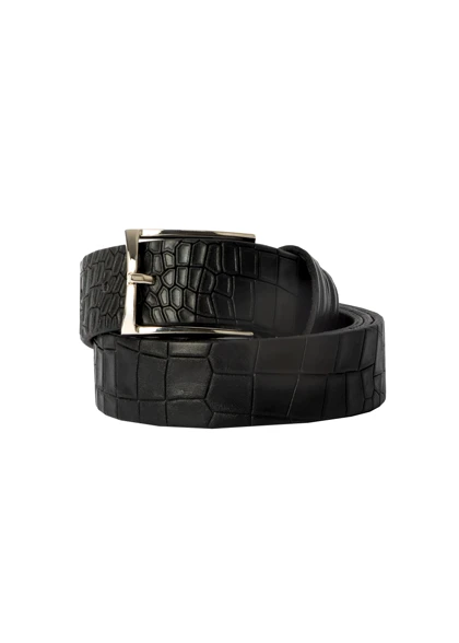 کمربند مردانه چرم کروکو مدل mt1015