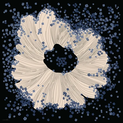 روسری ابریشم توییل شکوفه