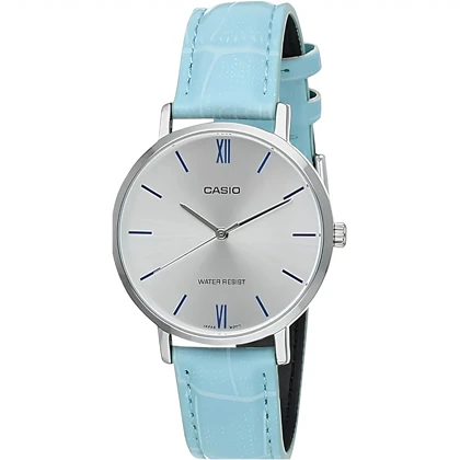 ساعت مچی زنانه کاسیو Casio مدل LTP-VT01L-7B3UDF بند چرمی آبی