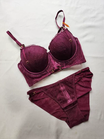 ست سوتین و شورت جکدار فنردار کد: 5109