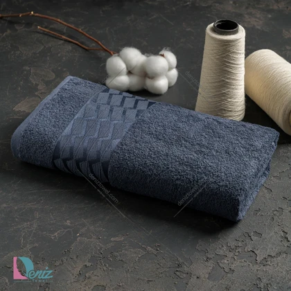 حوله حمامی طرح آرام رنگ نوک مدادی