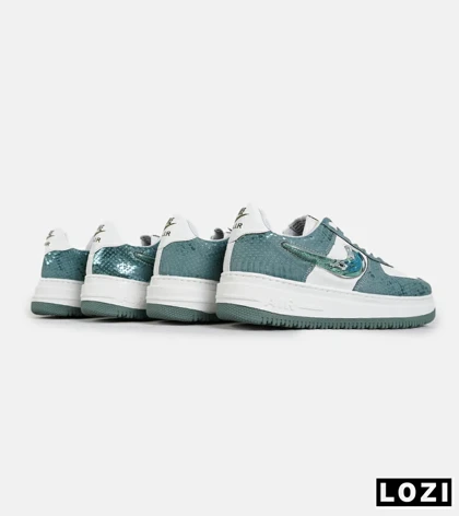 کفش کتانی مردانه و زنانه سبز سفید NIKE dunk low steam puppet