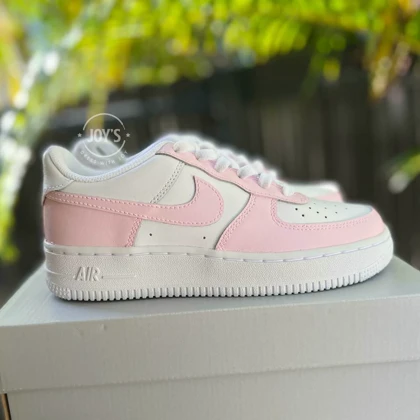 کفش ایرفورس ساق بلند کاستوم | Bubble Gum Pink Custom کد 242499