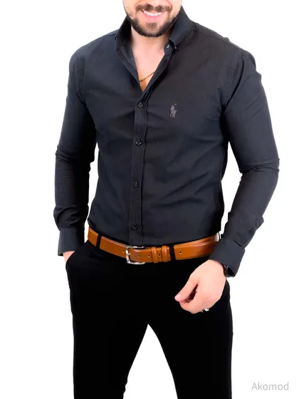 پیراهن 03029 POLO ذغالی