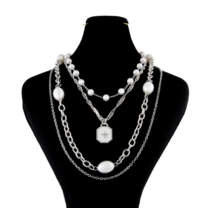 گردنبند دخترانه مدل 4 لاین طرح ستاره