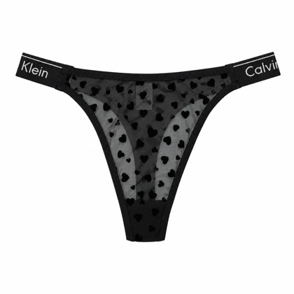 شورت لامبادا زنانه مرلین قلبی Calvin Klein مشکی