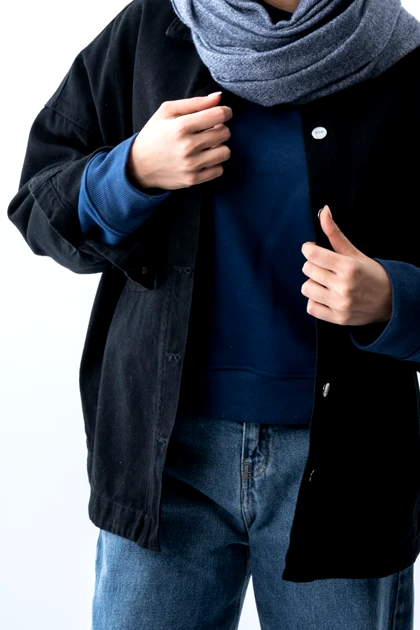 کت اف شولدر جین زنانه