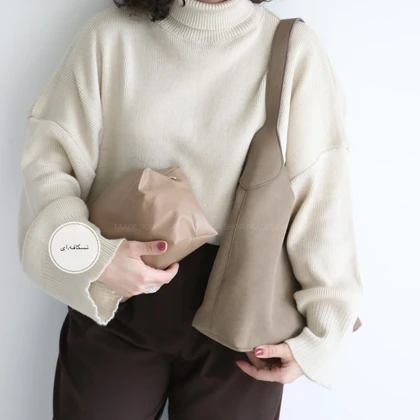 کیف زنانه بزرگ جیر مدل سیمبل