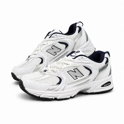 کتانی مردانه مدل نیوبالانس 530 سفید سرمه ای New Balance