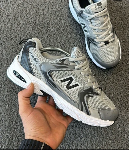 کفش کتانی نیوبالانس طوسی new balance 530